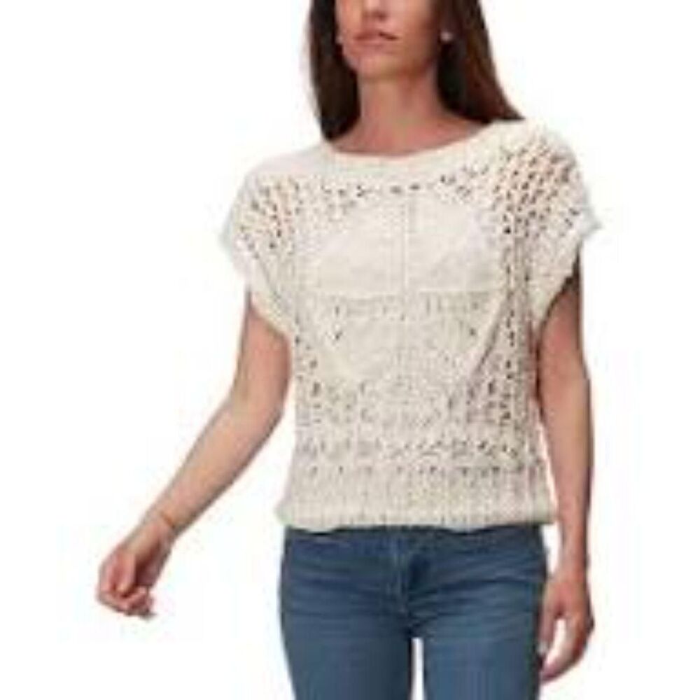 Free-people Women's Cream Vest Size Medium